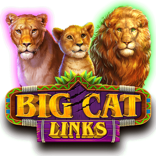 Logo for 'Big Cat Links' game for our June 2026 Freebuy 0 Guaranteed Slots Tournament