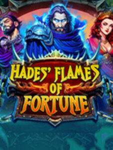Cover art for the game Hades' Flames of Fortune featuring three fantasy characters and the bold title text. Week 3 free spins iNetBet.com